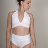 ensemble de pole dance en velour blanc